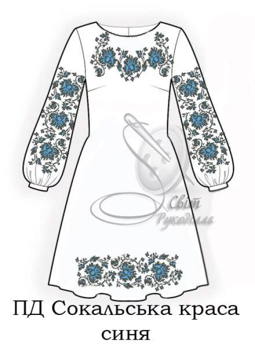 Дитяча сукня "Сокальска краса" (синя)