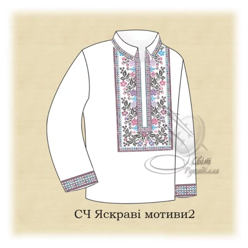  Сорочка &quot;Яскраві мотиви-2&quot; 