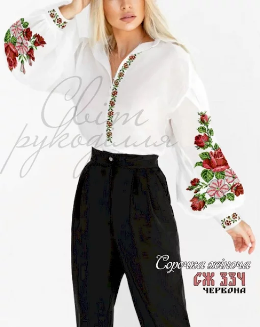 Сорочка  №334 (червона)