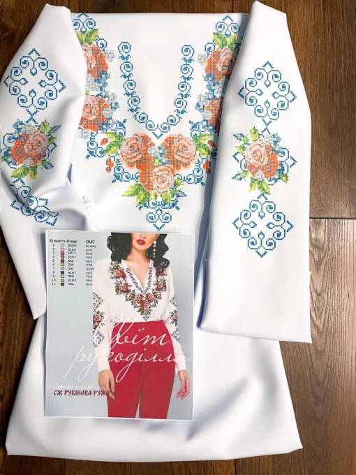 Сорочка "Рубінова ружа" 