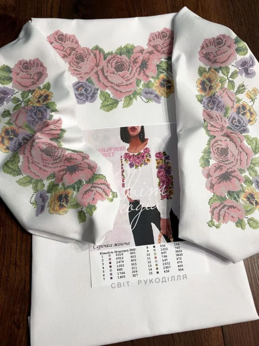 Сорочка "Кольоровий букет" 