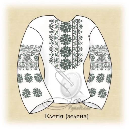 Сорочка "Елегія" (зелена) 