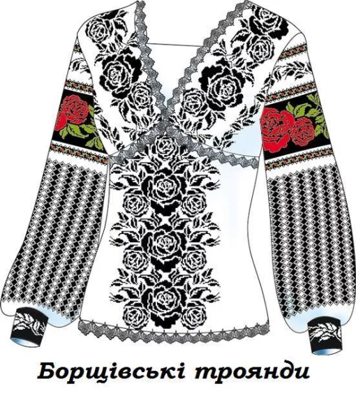 Сорочка "Борщівська троянда" 