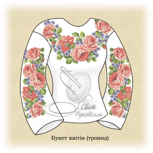 Сорочка "Букет квітів (троянд)" 