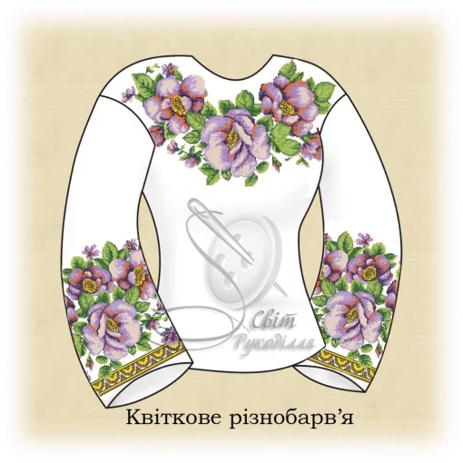 Сорочка "Квіткове різнобарв'я" 