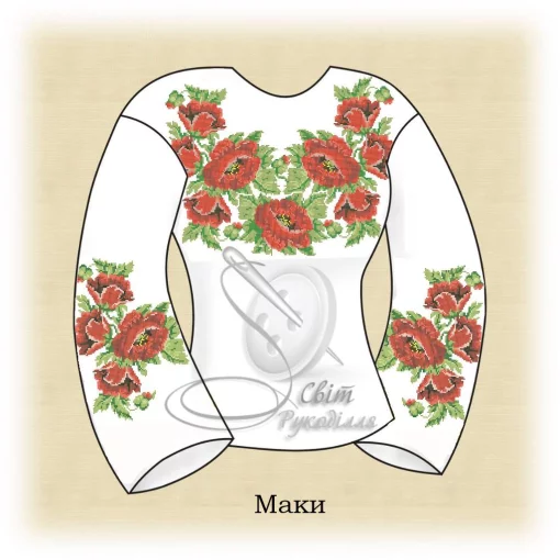 Сорочка "Маки" 