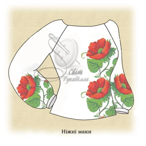Сорочка "Ніжні маки" 