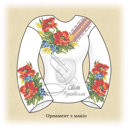 Сорочка "Орнамент з маків" 