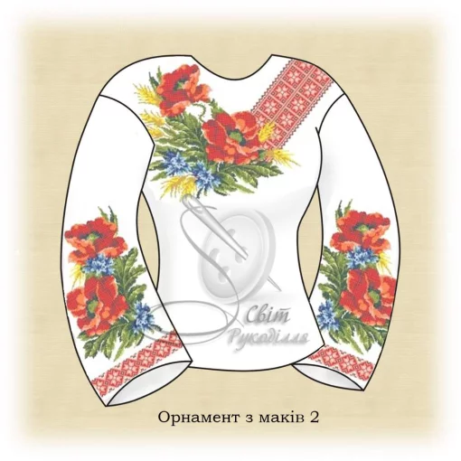 Сорочка "Орнамент з маків-2" 