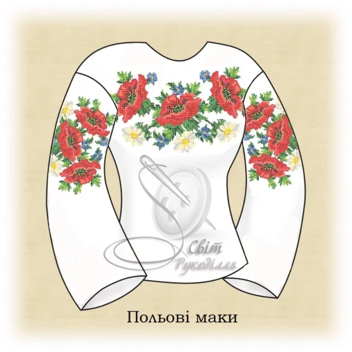 Сорочка "Польові маки" 
