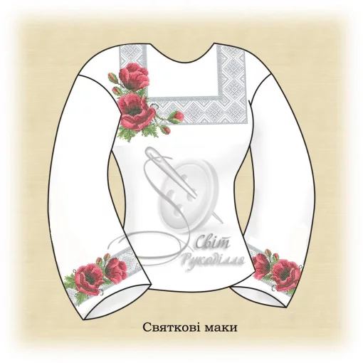 Сорочка "Святкові маки" 