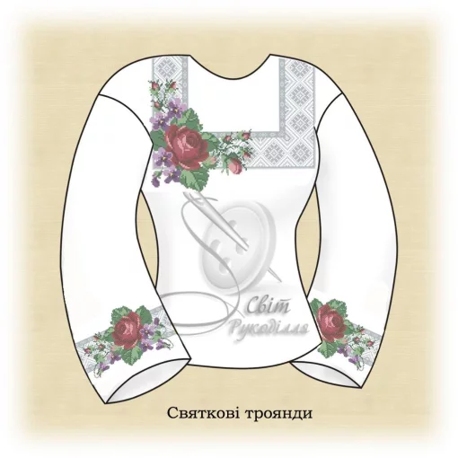 Сорочка "Святкові троянди" 