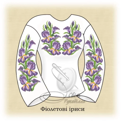 Сорочка "Фіолетові іриси" 