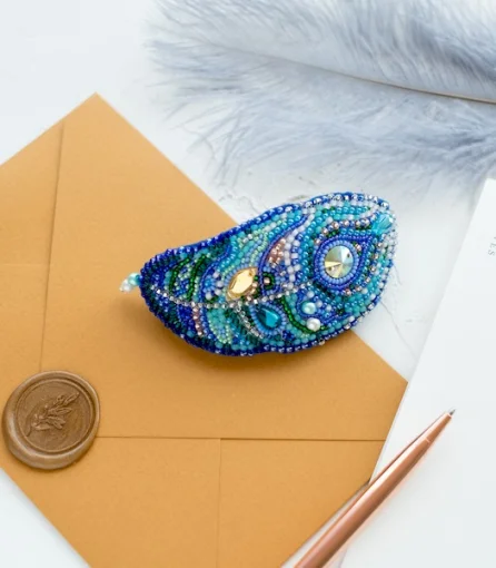 Набір для створення прикраси для волосся "Пір'їнка" 