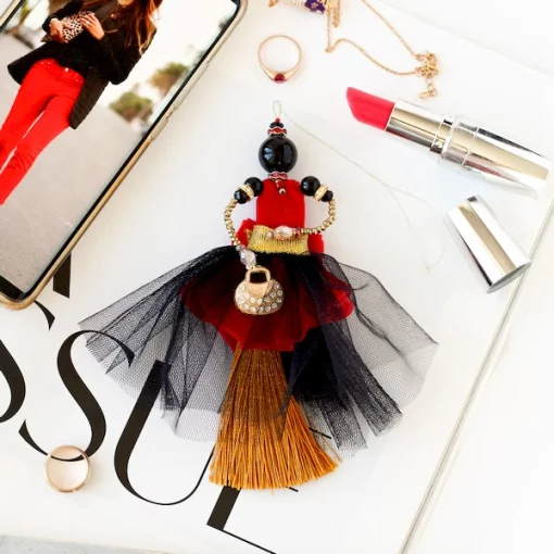 Набір для створення прикраси лялечки-підвіски &quot;Розкішний рубін&quot; 