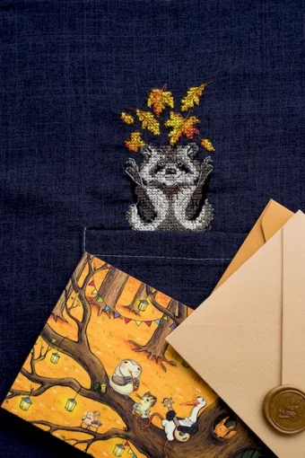 Набір для вишивки хрестиком на одязі &quot;Єнотик&quot; 