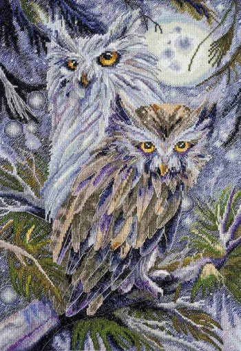 Набір для вишивки хрестиком "Сови" 