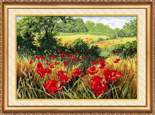 Набір для вишивки хрестиком &quot;Макове поле&quot; 