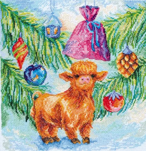 Набір для вишивки хрестиком &quot;Новорічний гарнюня&quot; 