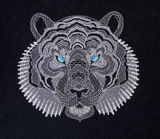 Набір для вишивки хрестиком &quot;Білий тигр&quot; 