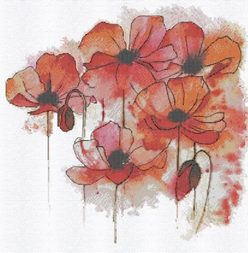 Набір для вишивки хрестиком &quot;Акварельна фантазія&quot; 