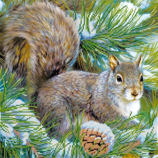 Схема під вишивку бісером " Білочка" 