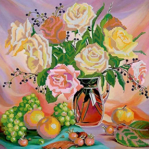 Схема під вишивку бісером &quot;Букет троянд&quot; 