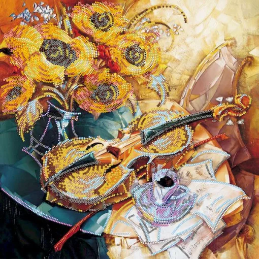 Схема під вишивку бісером "Натюрморт зі скрипкою" 