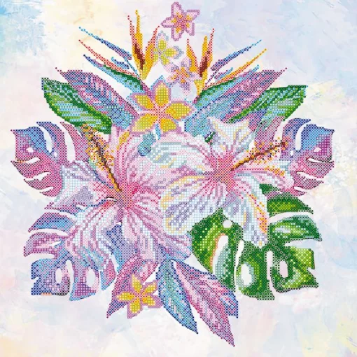 Схема під вишивку бісером "Тропічні квіти" 