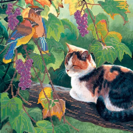 Схема під вишивку бісером "У тіні виноградника" 