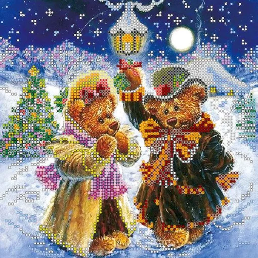 Схема під вишивку бісером "Іскри чарівної зими" 