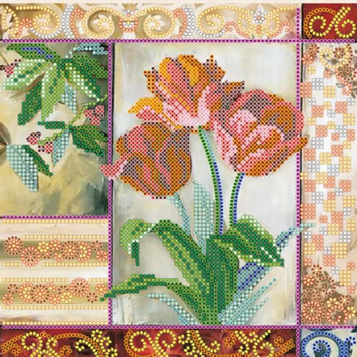 Схема під вишивку бісером "Атласні пелюстки" 