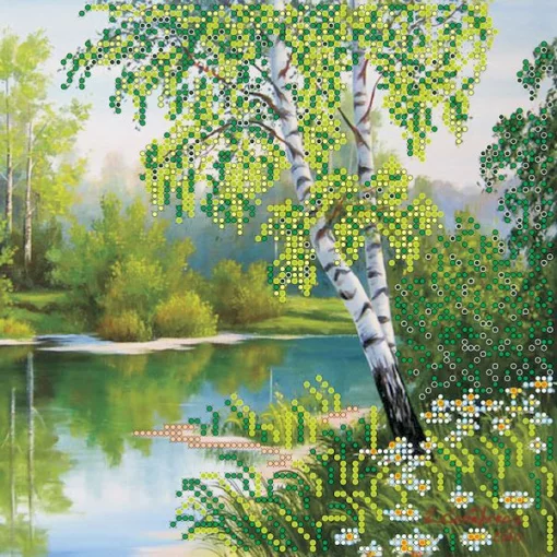 Схема під вишивку бісером &quot;Берізки&quot; 