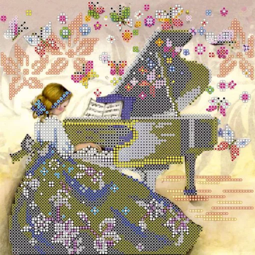 Схема під вишивку бісером &quot;Візит музи&quot; 