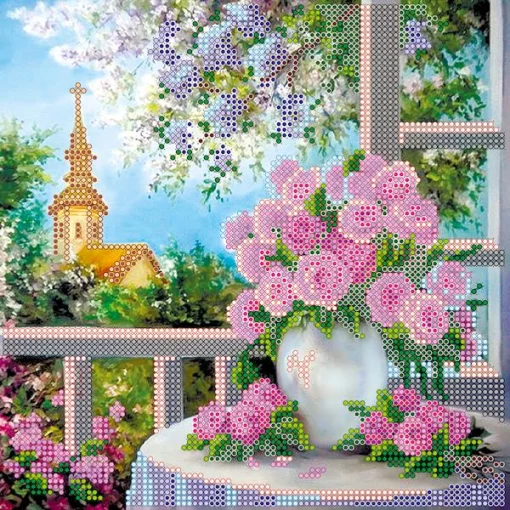 Схема під вишивку бісером "Весняний романс" 