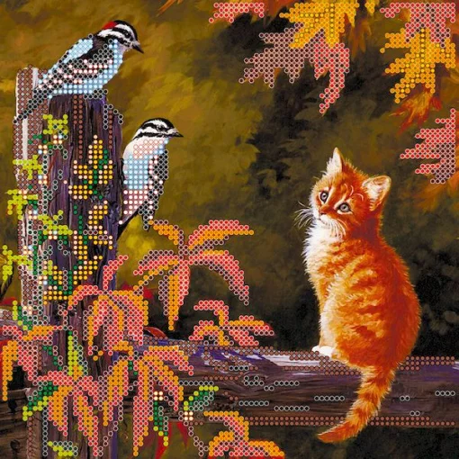 Схема під вишивку бісером "Дружня бесіда" 