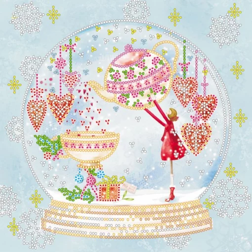 Схема під вишивку бісером "Зимовий чай" 