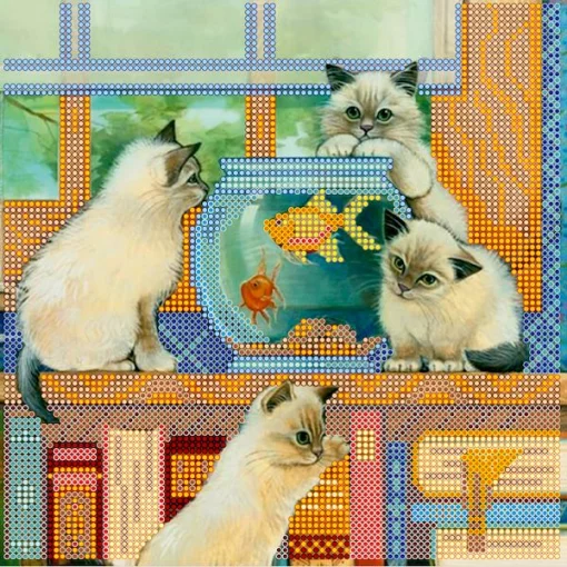 Схема під вишивку бісером &quot;Золота рибка&quot; 