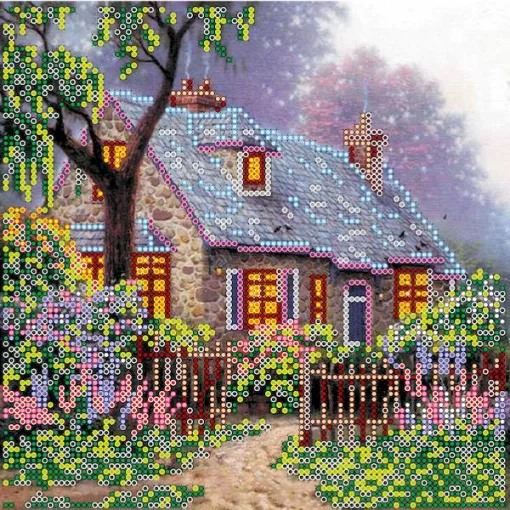 Схема під вишивку бісером "Казкова хатинка" 
