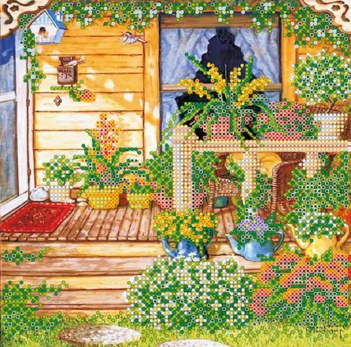 Схема під вишивку бісером "Літня тераса"