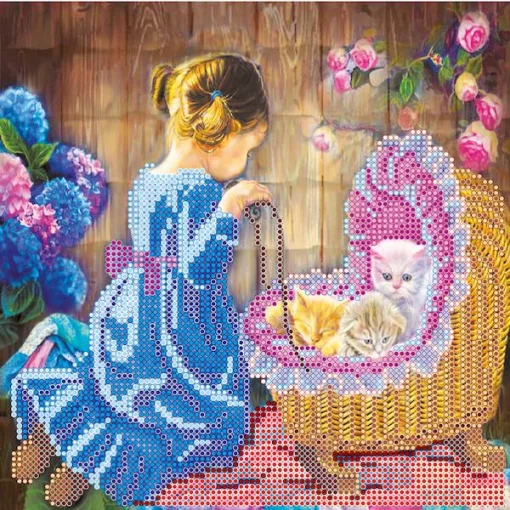 Схема під вишивку бісером "Маленька матуся" 