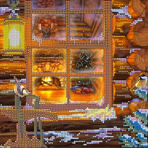 Схема під вишивку бісером "Напередодні Різдва" 