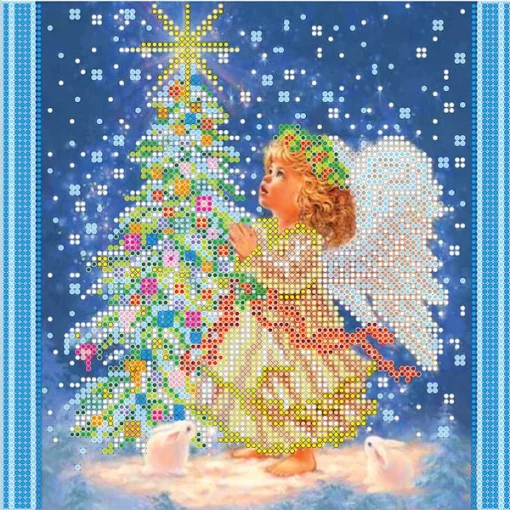 Схема під вишивку бісером "Новорічна зірка" 