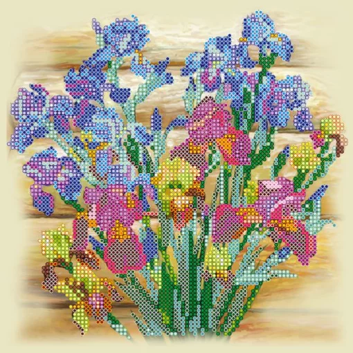 Схема під вишивку бісером "Півники" 