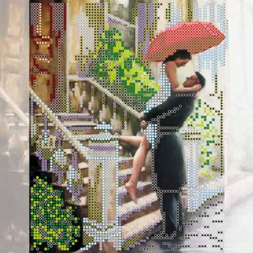 Схема під вишивку бісером "Побачення під дощем" 