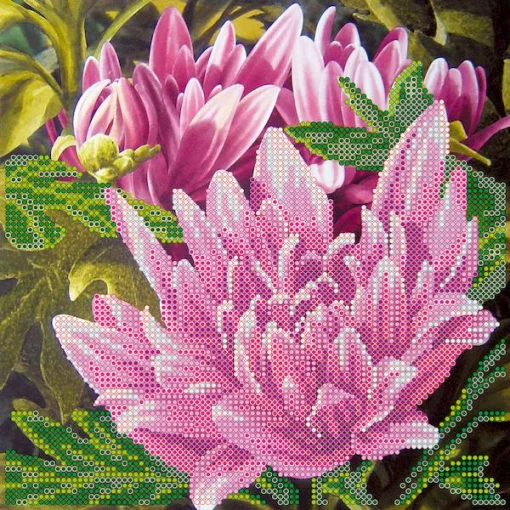 Схема під вишивку бісером "Рожевий лотос" 