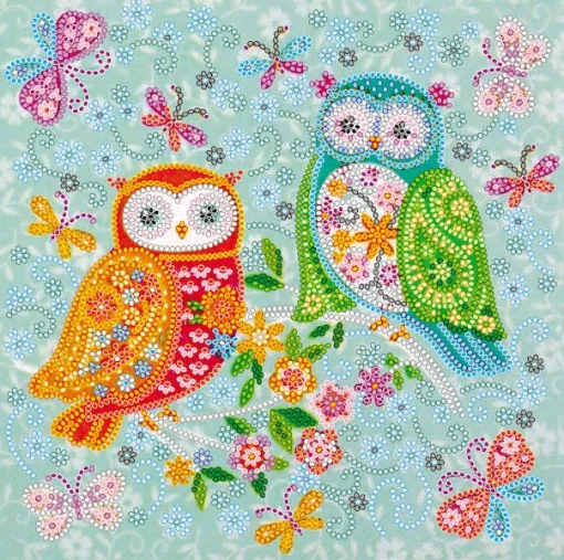 Схема під вишивку бісером "Совушки-подушки"