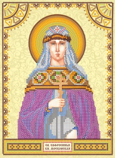 Схема під вишивку бісером "Св. Єфросинія" 
