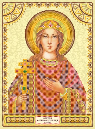 Схема під вишивку бісером "Св. Ірина" 