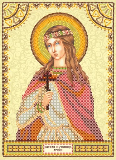 Схема під вишивку бісером "Св. Агнія" 